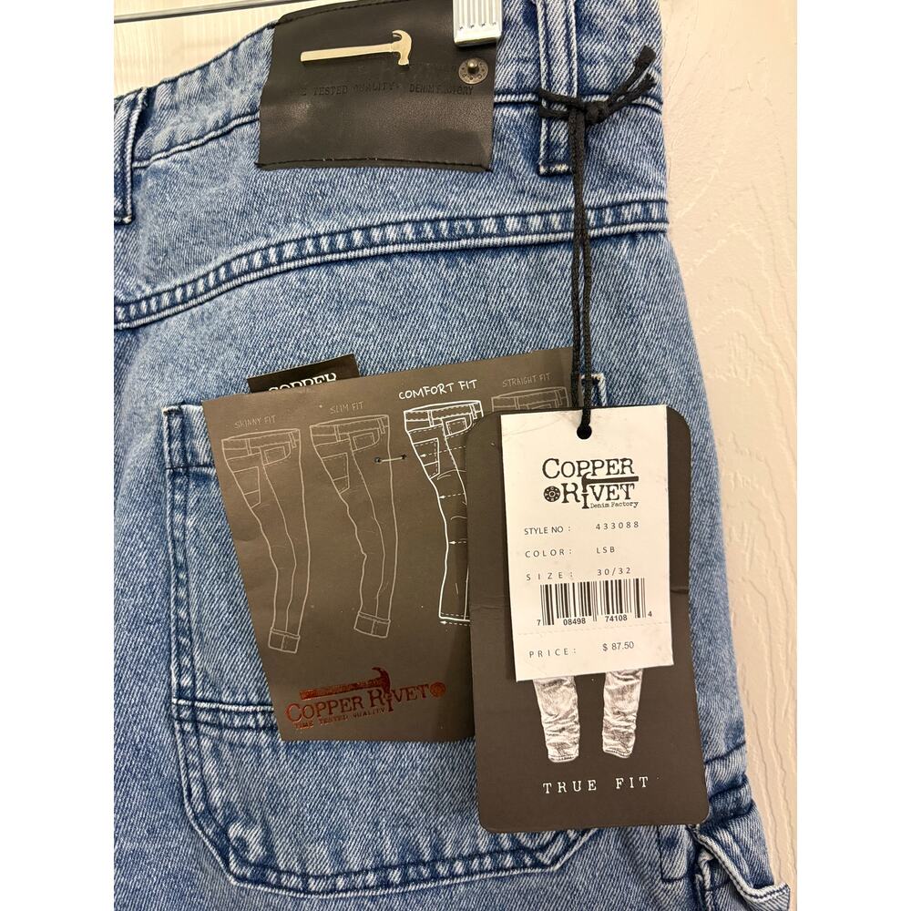 Copper Rivet Streetwear Multi-Pocket Jeans. Size 34 - Picture 5 of 8